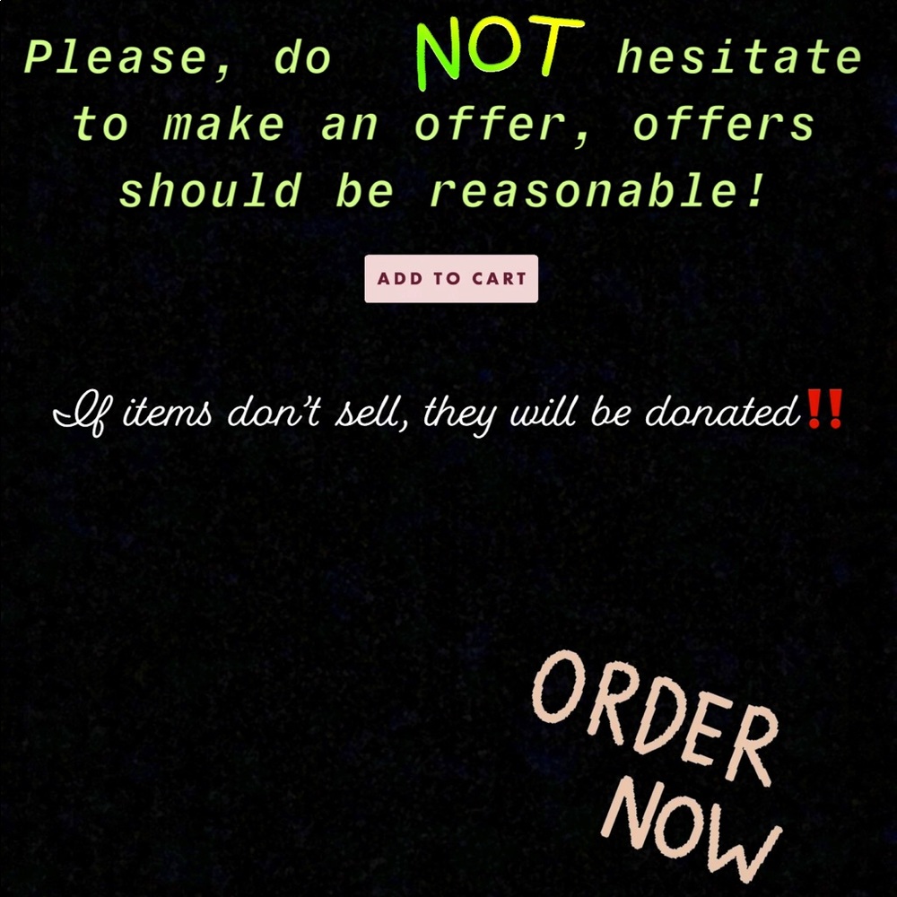 NOT FOR SALE‼️